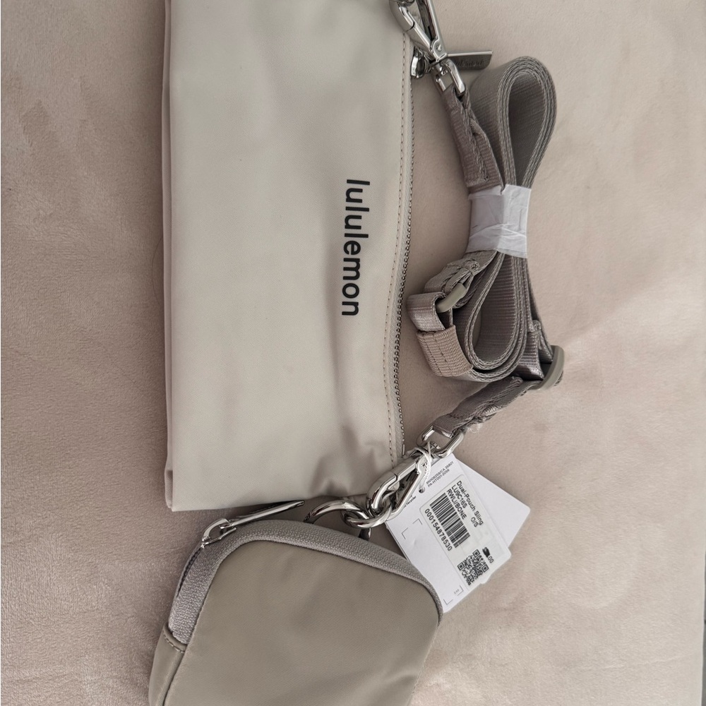 NWT Lululemon Dual Pouch Sling (Color: Bone) - Picture 2 of 5